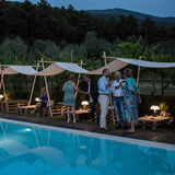 Mini Pipistrello Table Lamp by Martinelli Luce, Color: White, Dark Brown, Red, Green, Copper, Brass Satin, Titanium-Legrand Adorne, Gold, , | Casa Di Luce Lighting