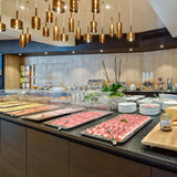 Metallic Bronze Spillray Pendant in Kitchen