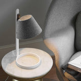 Lana Table Lamp by Pablo, Color: Stone/Grey, Charcoal/Grey, Arctic Blue/Grey, Moss/Grey, Plum/Grey, Finish: White, Chrome, Size: Mini, Small, Large | Casa Di Luce Lighting