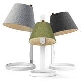 Lana Table Lamp by Pablo, Color: Stone/Grey, Charcoal/Grey, Arctic Blue/Grey, Moss/Grey, Plum/Grey, Finish: White, Chrome, Size: Mini, Small, Large | Casa Di Luce Lighting