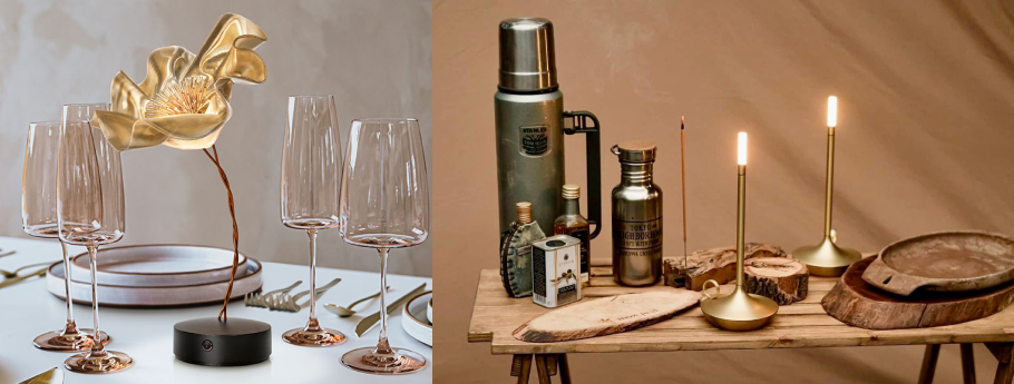 Lafleur and Wick Table Lamps