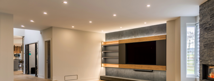Pot Lights in a modern home