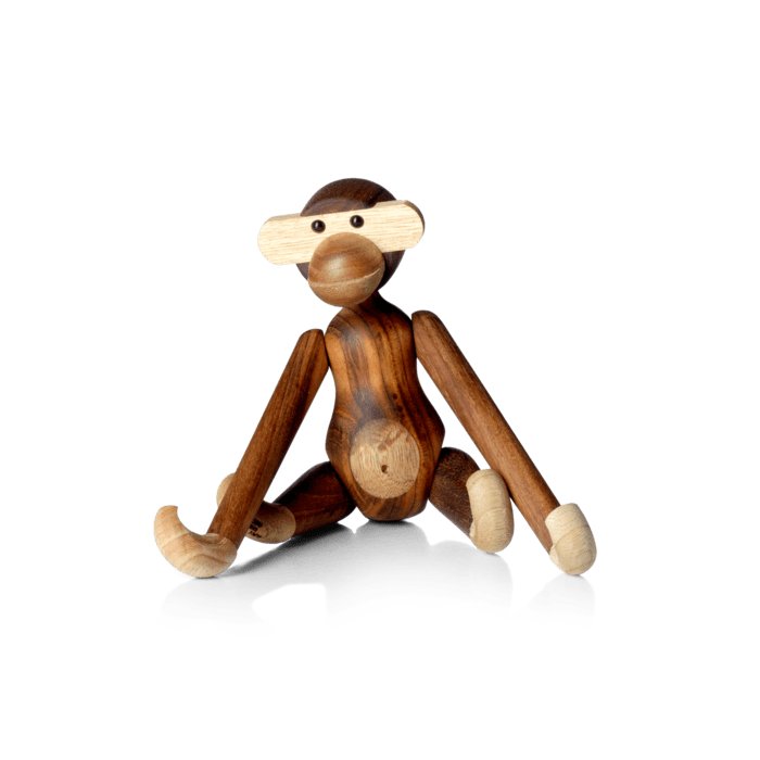 Kay Bojesen Monkey, Teak/Limba Mini By Kay Bojesen