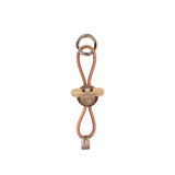 Kay Bojesen Monkey Keychain, Gold/Natural Leather By Kay Bojesen