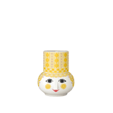 Bjørn Wiinblad Olga Candle Holder, Yellow, H: 3.5" By Bjorn Wiinblad