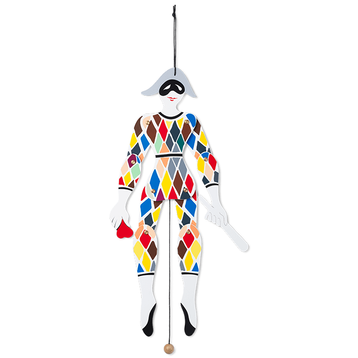 Kay Bojesen Harlequin Jumping Jack, Multi, H: 20.1" By Kay Bojesen