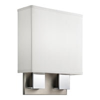 Wall Sconce Brushed Nickel & Chrome
