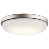 Ceiling Space Ceiling Flush LED Light Brushed Nickel 14.5 Inch