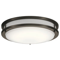 Avon Ceiling Flush Light Olde Bronze 14.25 Inch