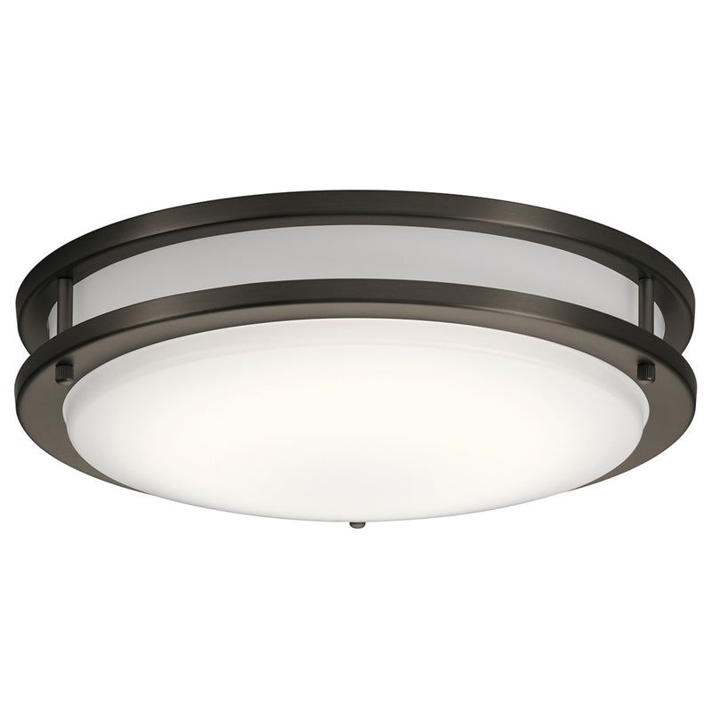 Avon Ceiling Flush Light Olde Bronze 14.25 Inch