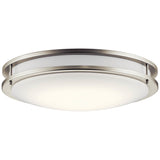Avon Ceiling Flush Light Brushed Nickel 24 Inch