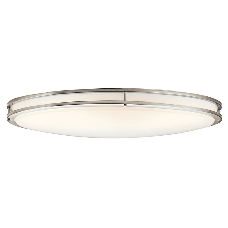 Avon Ceiling Oval Flush Light Brushed Nickel