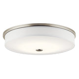 Ceiling Space Flush Semi Flush Mount LED Brushed Nickel 17.25 Inch