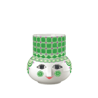 Bjørn Wiinblad Olga Tealight Holder, Green, H: 4.7" By Bjorn Wiinblad