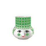 Bjørn Wiinblad Olga Tealight Holder, Green, H: 4.7" By Bjorn Wiinblad