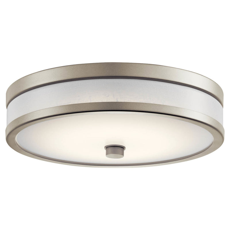 Pira Ceiling Flush Light Brushed Nickel 3.75 Inch
