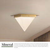 Mineral Flush Mount-Pyramid by Alora Lighting