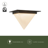 Mineral Flush Mount-Pyramid by Alora Lighting Light Source