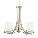 Hendrik Chandelier Brushed Nickel 3 Light