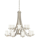 Hendrik Chandelier Brushed Nickel 15 Light
