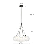 Bolla Chandelier by Kuzco Lighting Dimensions