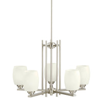 Eileen Chandelier Brushed Nickel 5 Light