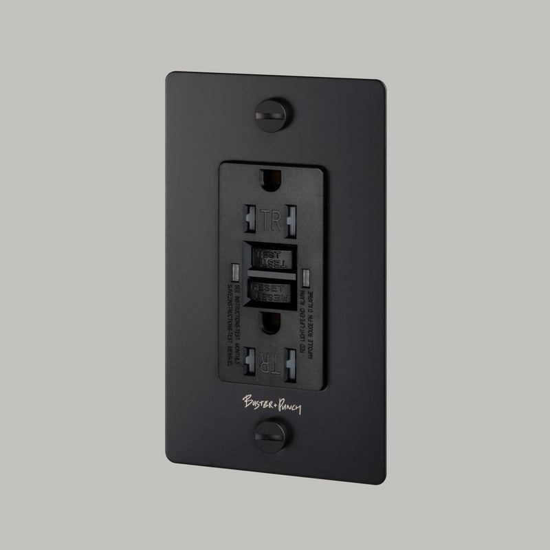 1G GFCI Outlet Black By Buster And Punch