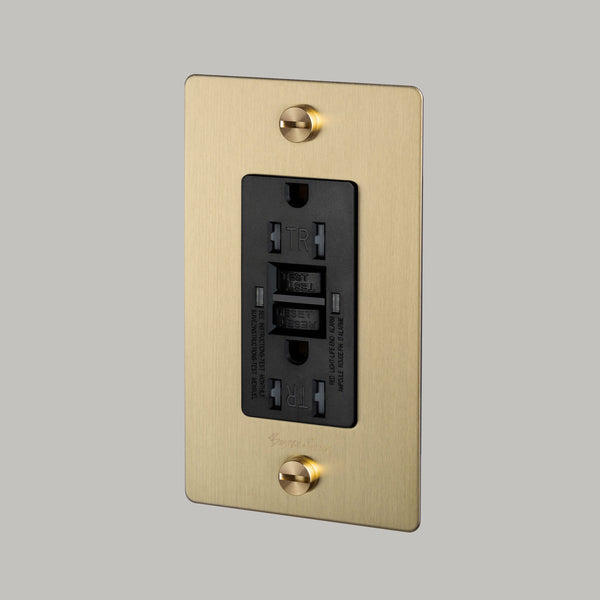1G GFCI Outlet Brass By Buster And Punch
