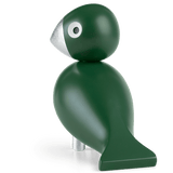 Kay Bojesen Songbird, Medium, Green/Silver, H: 6.1" By Kay Bojesen