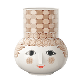 Bjørn Wiinblad Olga Vase, Sand, H: 13.8" By Bjorn Wiinblad