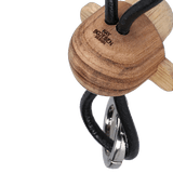 Kay Bojesen Monkey Keychain, Silver/Black Leather By Kay Bojesen