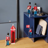 Kay Bojesen Guardsman With Gun, Red/Blue/White, H: 8.9" By Kay Bojesen