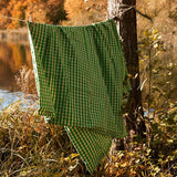 JUNA Bæk&Bølge Duvet Cover Set, Green/Sand By JUNA