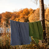 JUNA Bæk&Bølge Duvet Cover Set, Green/Sand By JUNA