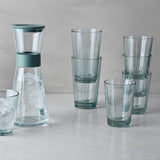 Rosendahl GC Recycled Café Glass Clear Green 2 Pcs H 5.3in Dia 3.1in 12.5 oz By Rosendahl