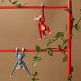 Kay Bojesen Vintage Monkey, Mini, Blue, H: 3.7" By Kay Bojesen