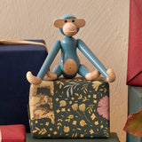 Kay Bojesen Vintage Monkey, Mini, Blue, H: 3.7" By Kay Bojesen
