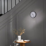 Arne Jacobsen Station Wall Clock, White/Black, Medium, Ø: 8.3" By Arne Jacobsen