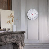 Arne Jacobsen Bankers Wall Clock, White, Large, Ø: 11.4" By Arne Jacobsen