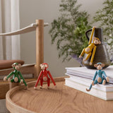 Kay Bojesen Vintage Monkey, Mini, Red, H: 3.7" By Kay Bojesen