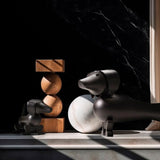 Kay Bojesen Dog, Dark Stained Oak By Kay Bojesen