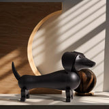 Kay Bojesen Dog, Dark Stained Oak By Kay Bojesen