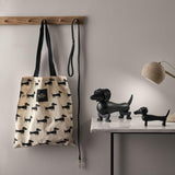 Kay Bojesen Dog Tote Bag, Black/White By Kay Bojesen