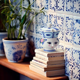 Bjørn Wiinblad Dora Bowl, Blue, Ø: 3.7" By Bjorn Wiinblad