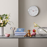 Arne Jacobsen Bankers Wall Clock, White, Large, Ø: 11.4" By Arne Jacobsen