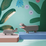 Kay Bojesen Liliput Hippo, Grey, H: 2.4" By Kay Bojesen