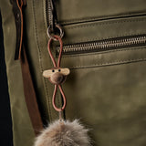 Kay Bojesen Monkey Keychain, Gold/Natural Leather By Kay Bojesen