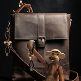 Kay Bojesen Monkey Keychain, Gold/Natural Leather By Kay Bojesen