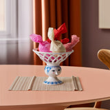 Bjørn Wiinblad Dora Fruit Bowl, Blue, Ø: 9.8" By Bjorn Wiinblad