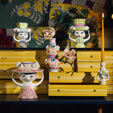 Bjørn Wiinblad Lady With Hat Vase, Pink, H: 19.7" By Bjorn Wiinblad